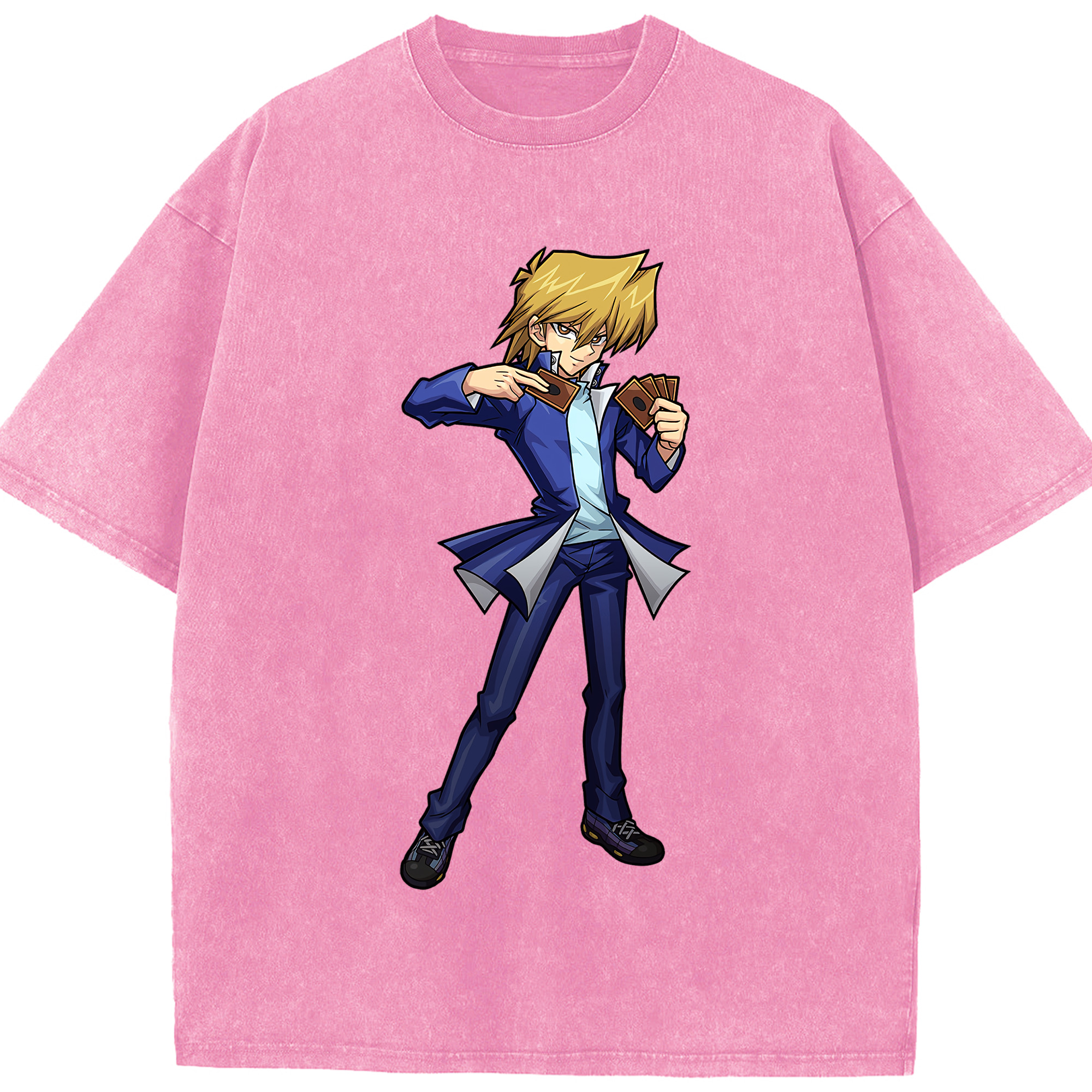 （画像用） 遊☆戯☆王 Yu-Gi-Oh! 綿100% ヴィンテージ風 半袖Tシャツ（フロントプリント）